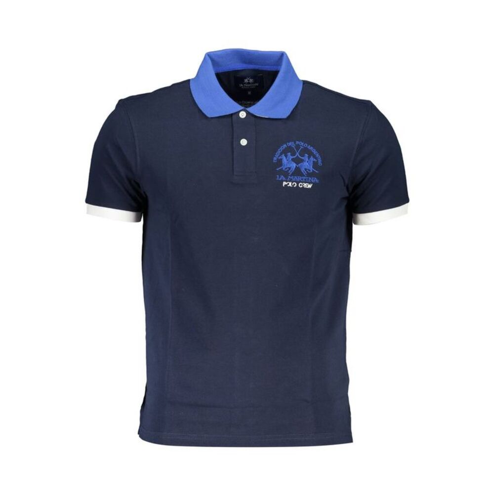 La Martina Blue Cotton Men's Polo Men's Shirt